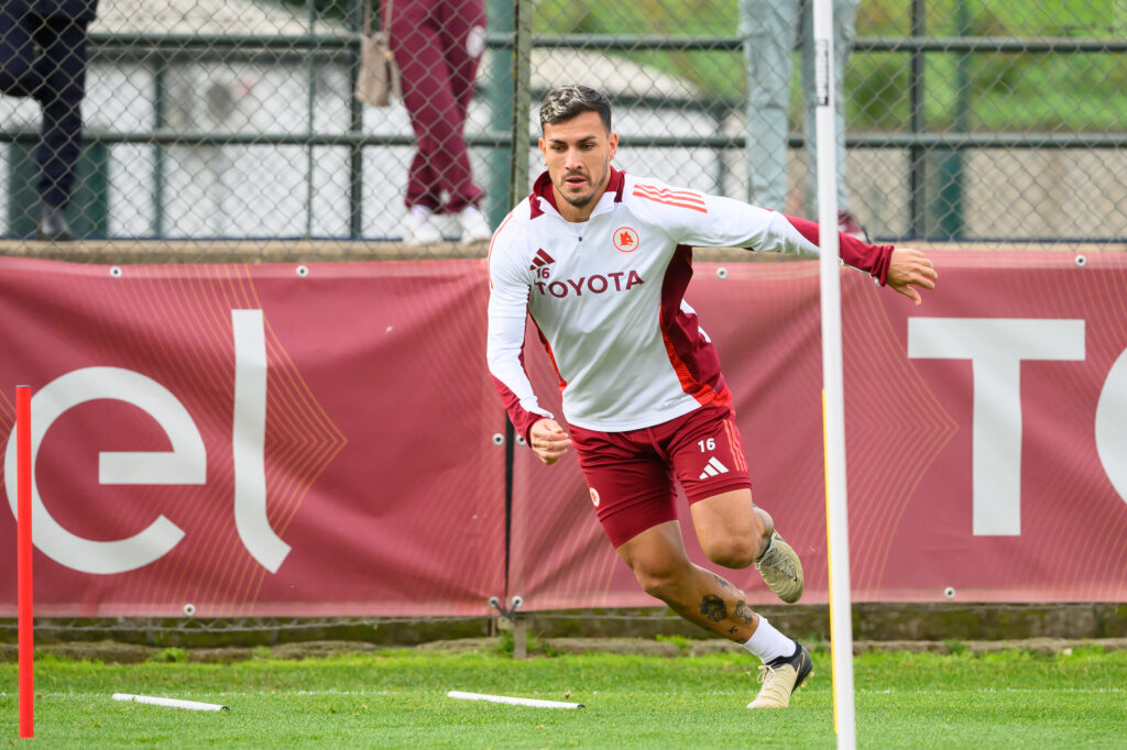 Paredes AS Roma Training Session And Press Conference - UEFA Europa League 2024/25 League Phase MD5