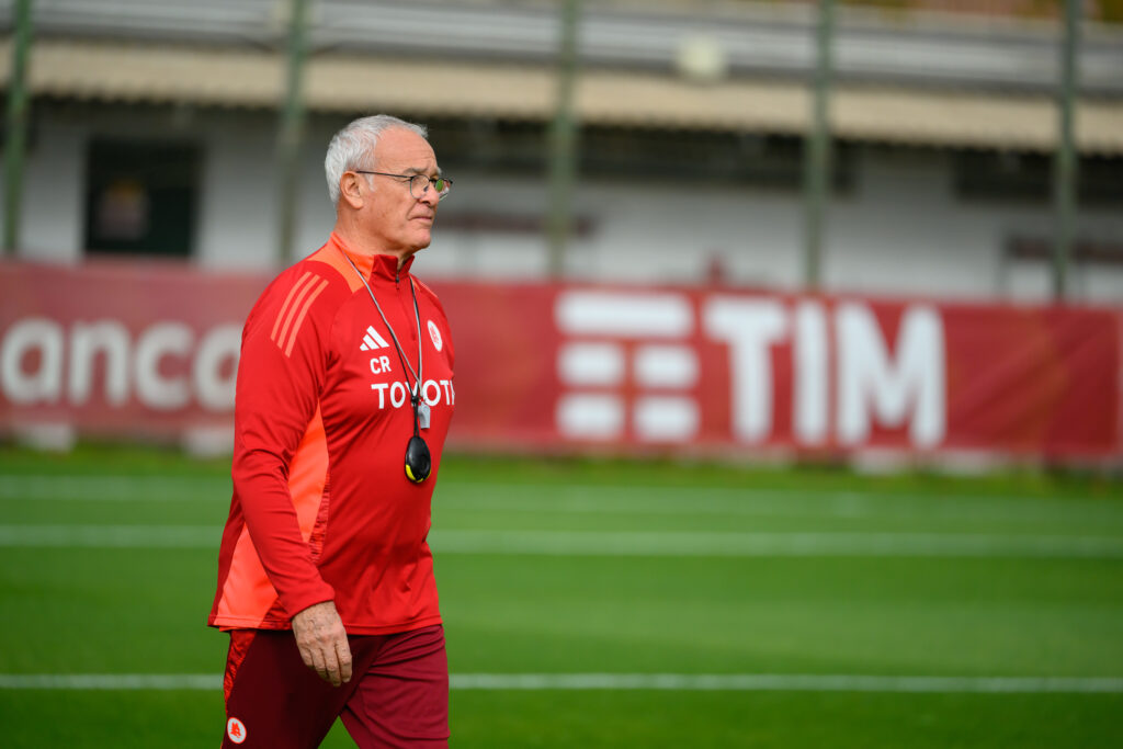 Ranieri AS Roma Training Session And Press Conference - UEFA Europa League 2024/25 League Phase MD5