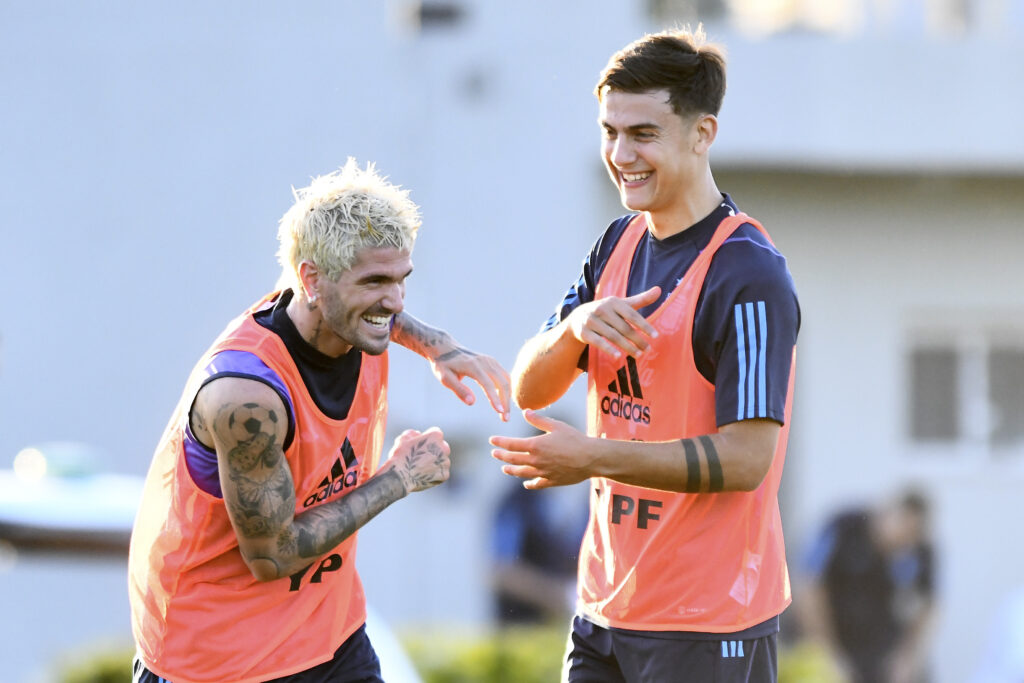 dybala de paul Argentina Training Session