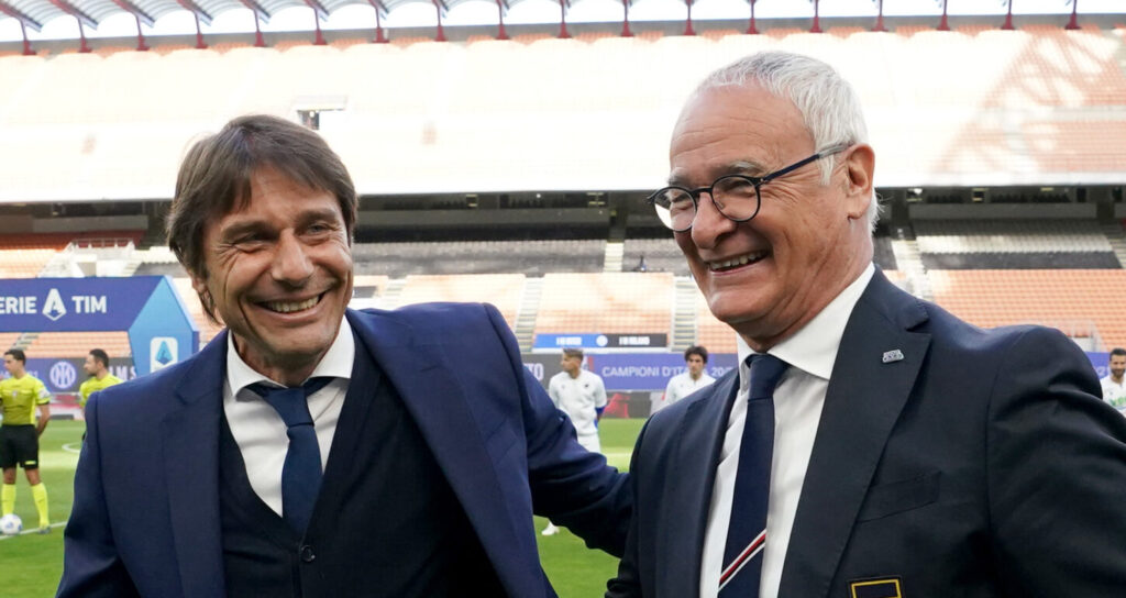 Conte Ranieri FC Internazionale  v UC Sampdoria - Serie A