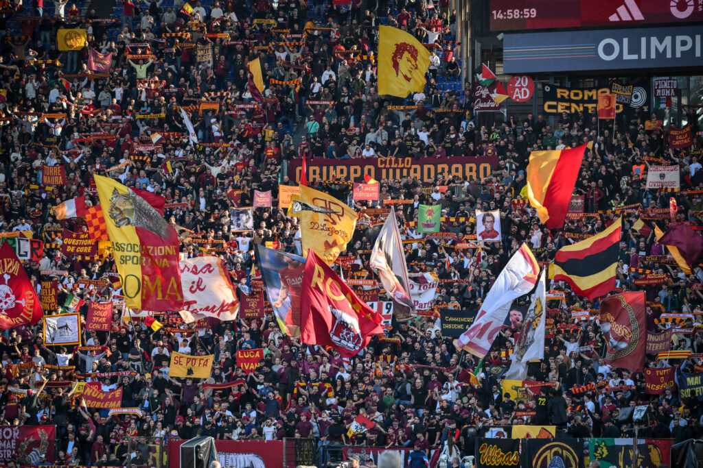 tifosi curva sud AS Roma v Bologna - Serie A