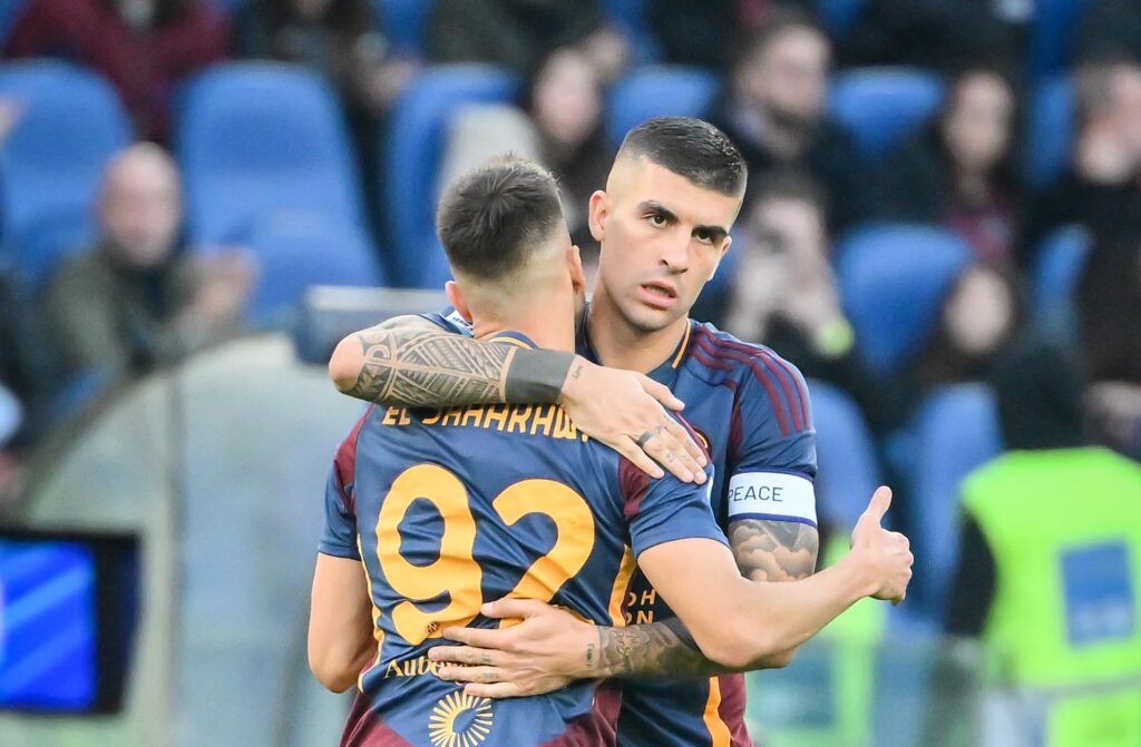 el shaarawy mancini AS Roma v Bologna - Serie A