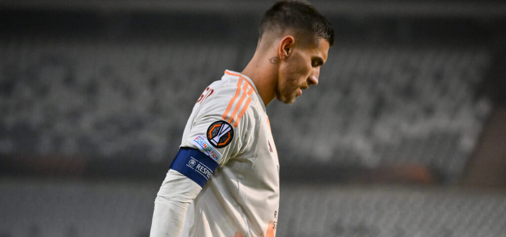 Pellegrini R. Union Saint-Gilloise v AS Roma - UEFA Europa League 2024/25 League Phase MD4