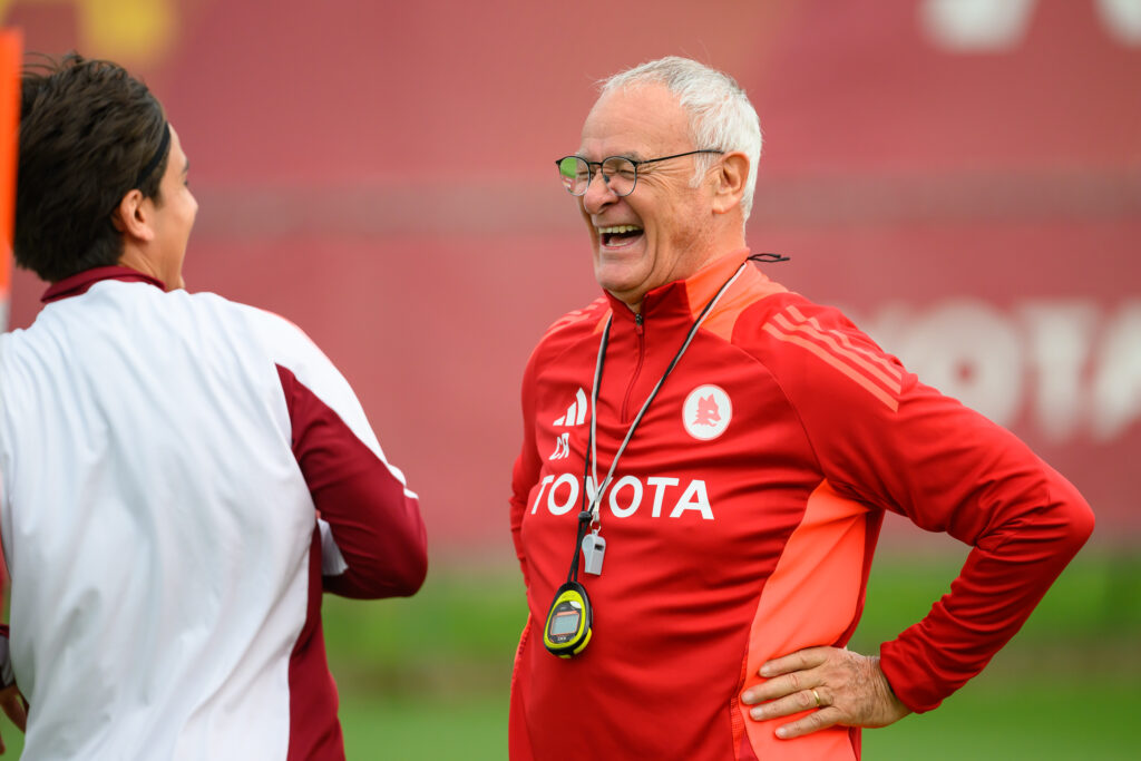 Ranieri Dybala AS Roma Training Session And Press Conference - UEFA Europa League 2024/25 League Phase MD5