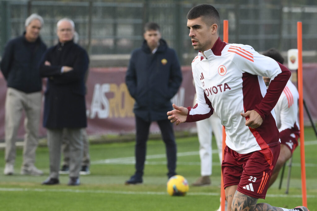 Mancini AS Roma Training Session