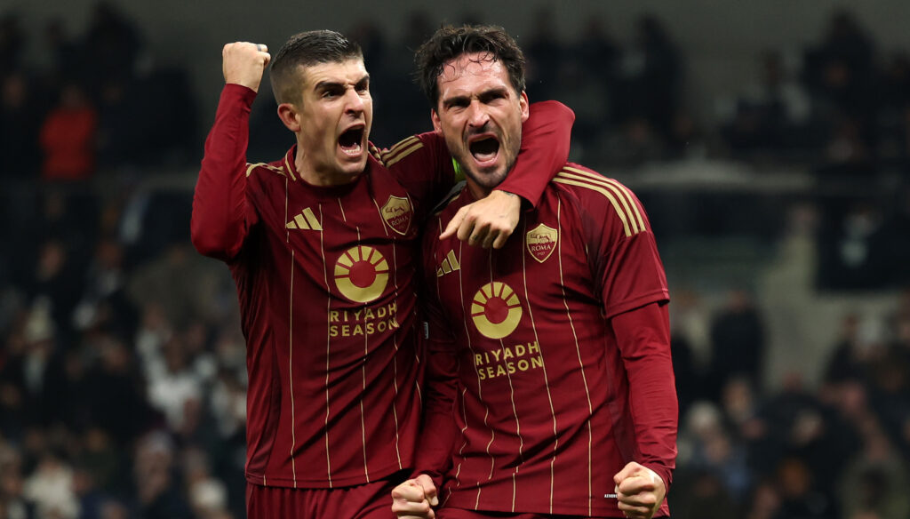 Mancini Hummels Tottenham Hotspur v AS Roma - UEFA Europa League 2024/25 League Phase MD5