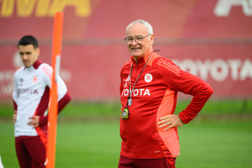 Ranieri AS Roma Training Session And Press Conference - UEFA Europa League 2024/25 League Phase MD5