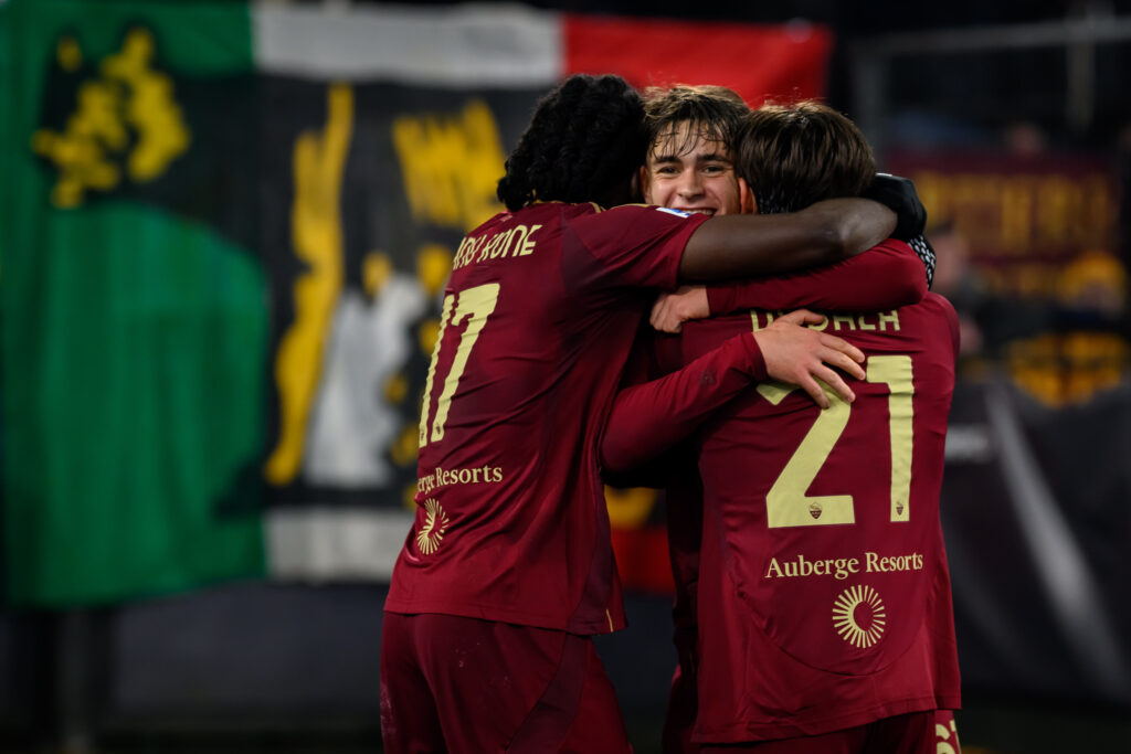 Pisilli Dybala Kone AS Roma v Lecce - Serie A