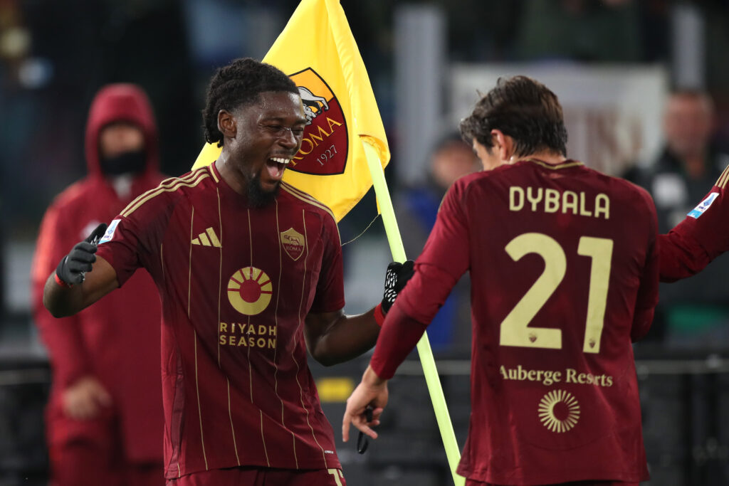 Dybala Kone AS Roma v Lecce - Serie A