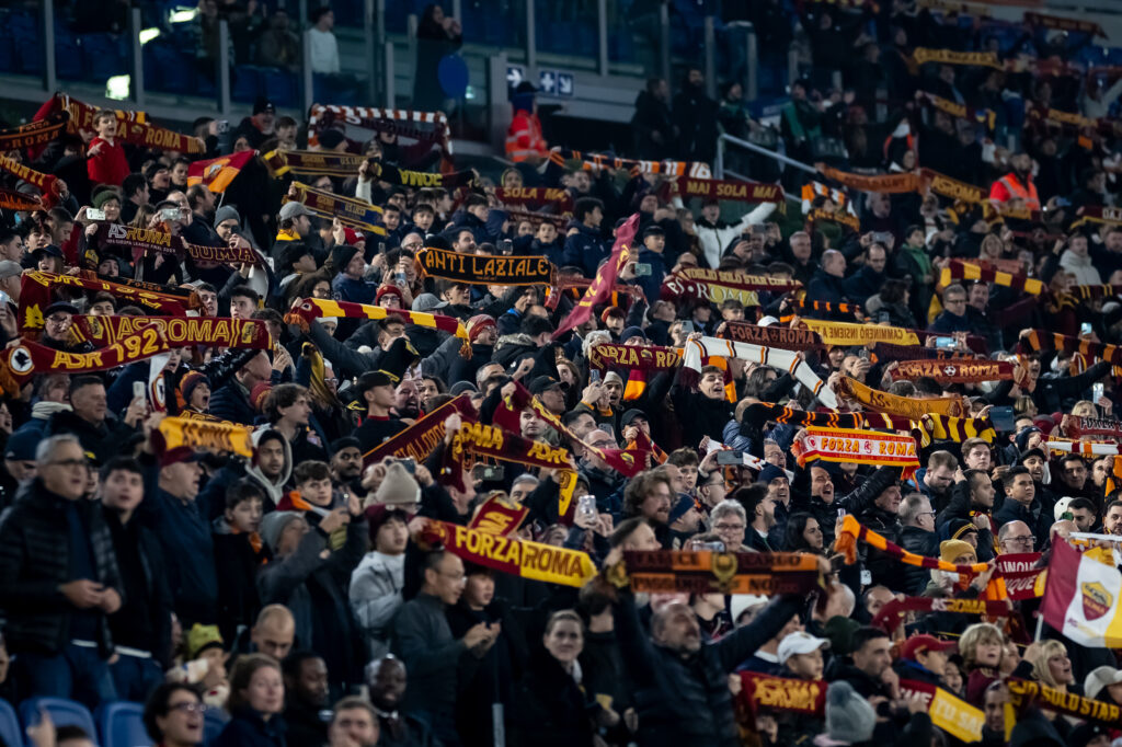 Tifosi AS Roma v Lecce - Serie A