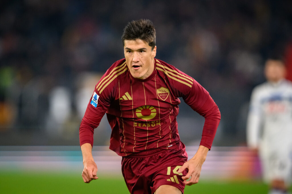 Shomurodov AS Roma v Atalanta - Serie A