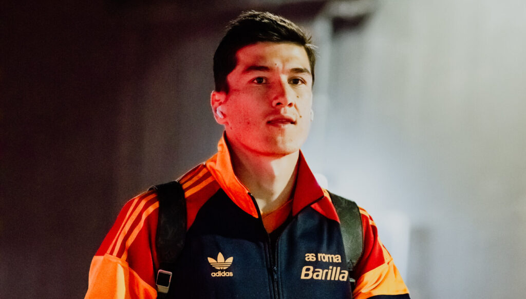Shomurodov AS Roma v Atalanta - Serie A