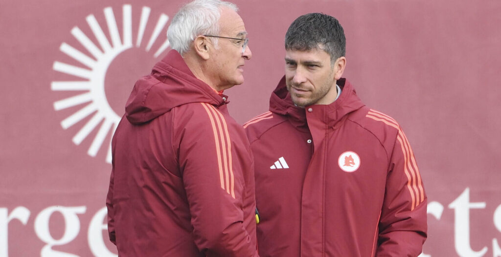 Ranieri e Ghisolfi AS Roma Training Session
