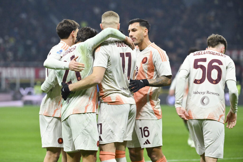 Dybala Saelemaekers Dovbyk Paredes AC Milan v AS Roma - Serie A