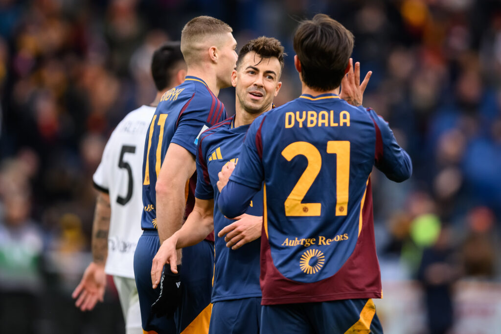 Dovbyk Dybala El Shaarawy AS Roma v Parma - Serie A