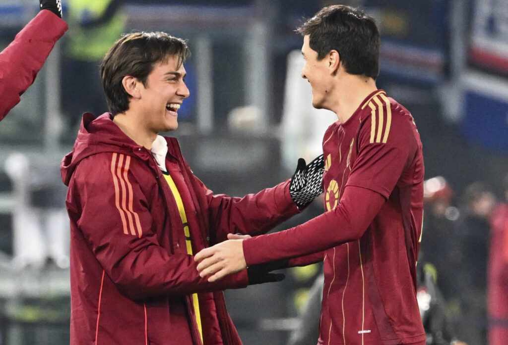 Dybala Shomurodov AS Roma v Sampdoria - Coppa Italia