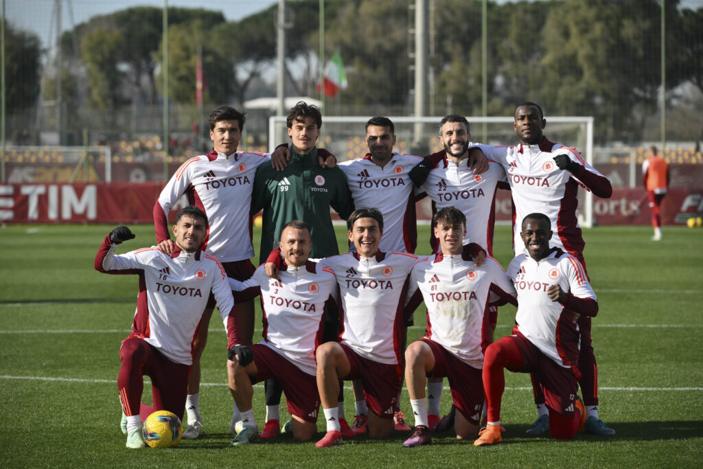 squadra AS Roma Training Session &amp; Press Conference