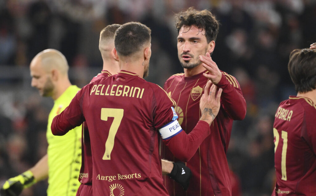Pellegrini Dovbyk Hummels AS Roma v Genoa - Serie A
