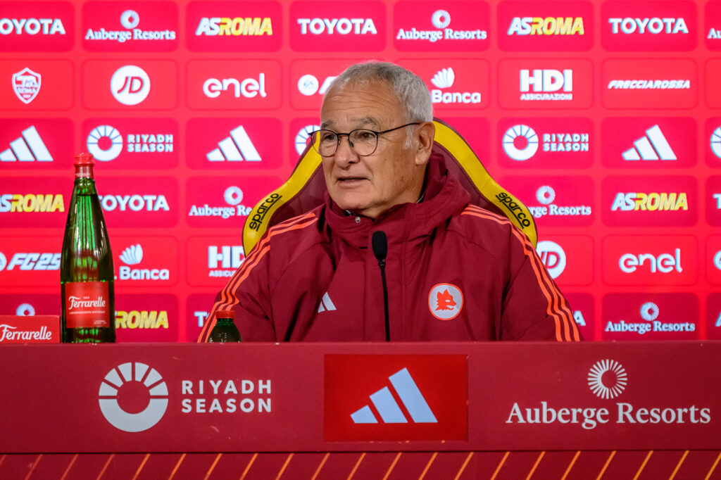 ranieri AS Roma Training Session &amp; Press Conference
