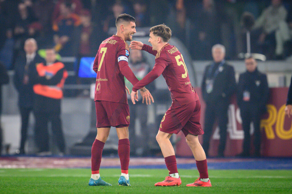 Saelemaekers Pellegrini AS Roma v SS Lazio - Serie A