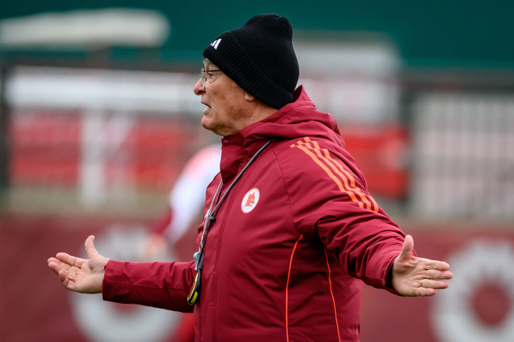 ranieri AS Roma Training Session &amp; Press Conference