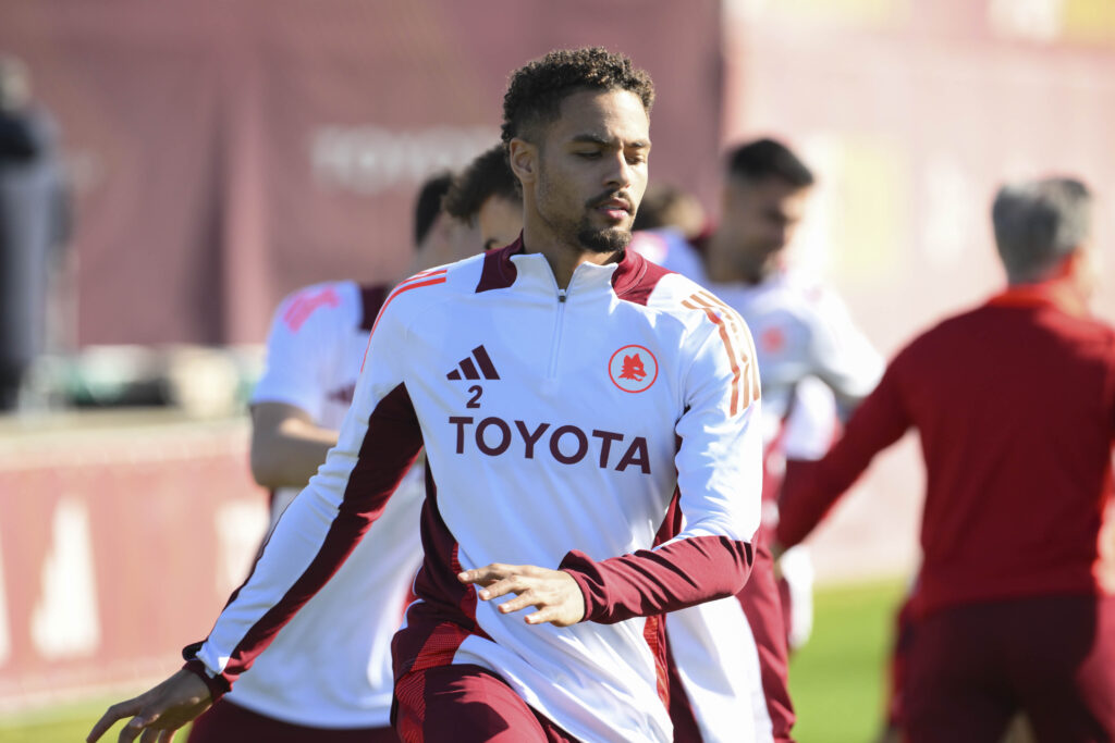 Rensch AS Roma Training Session UEFA Europa League 2024/25 League Phase MD8