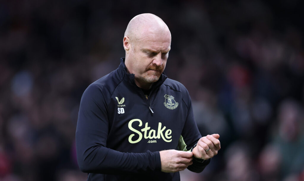 dyche Manchester United FC v Everton FC - Premier League
