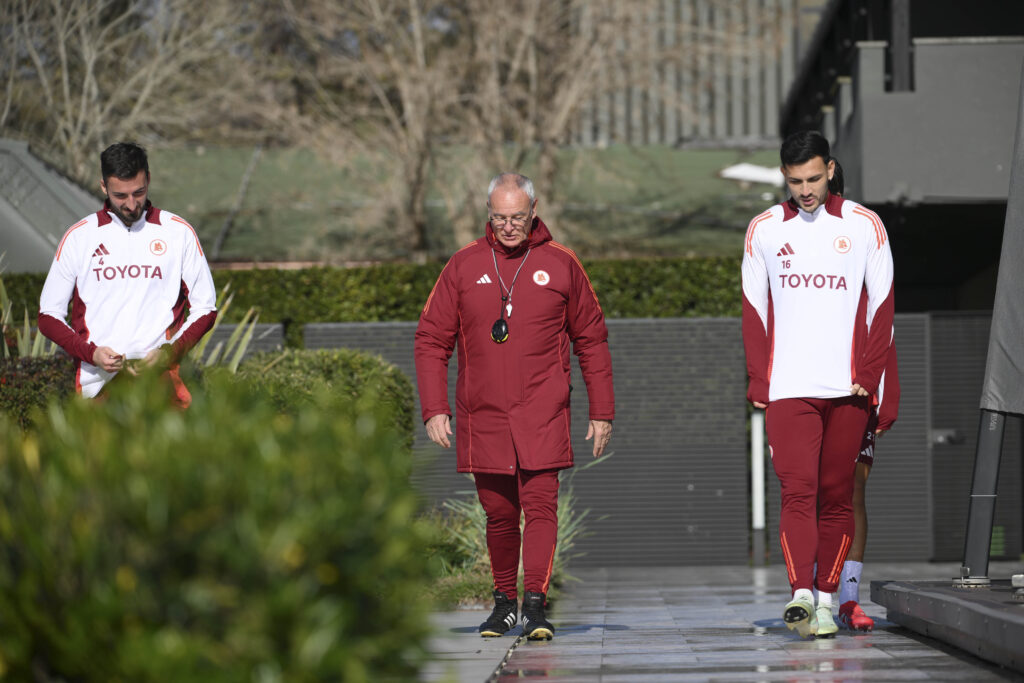 Paredes Ranieri Cristante AS Roma Training Session UEFA Europa League 2024/25 League Phase MD8