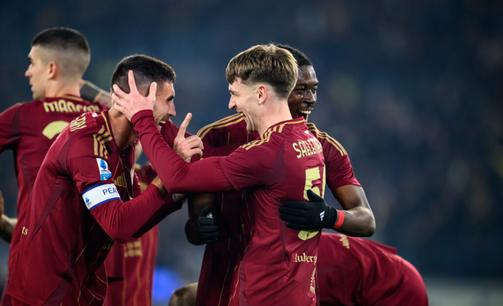Saelemaekers Pellegrini AS Roma v SS Lazio - Serie A