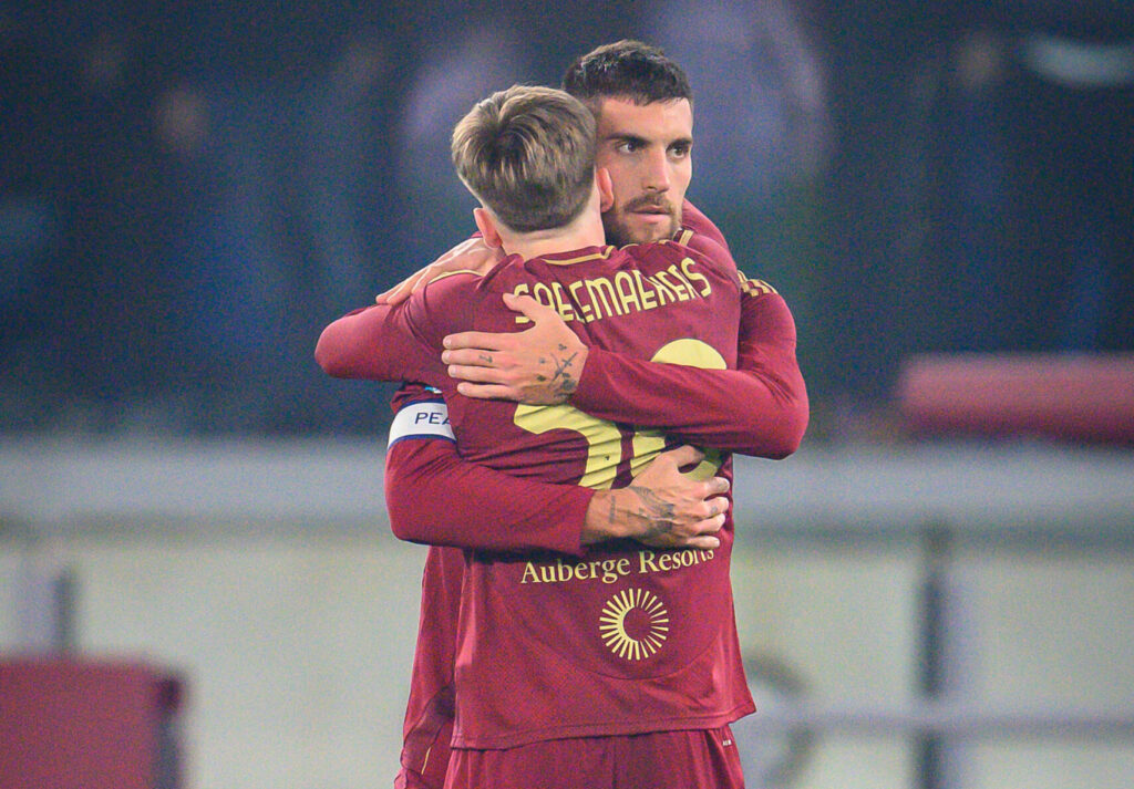 Saelemaekers Pellegrini AS Roma v SS Lazio - Serie A