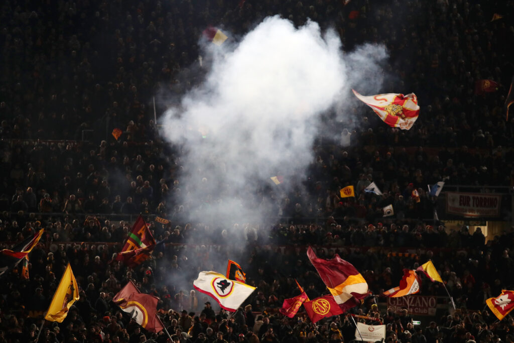 Tifosi AS Roma v SS Lazio - Serie A