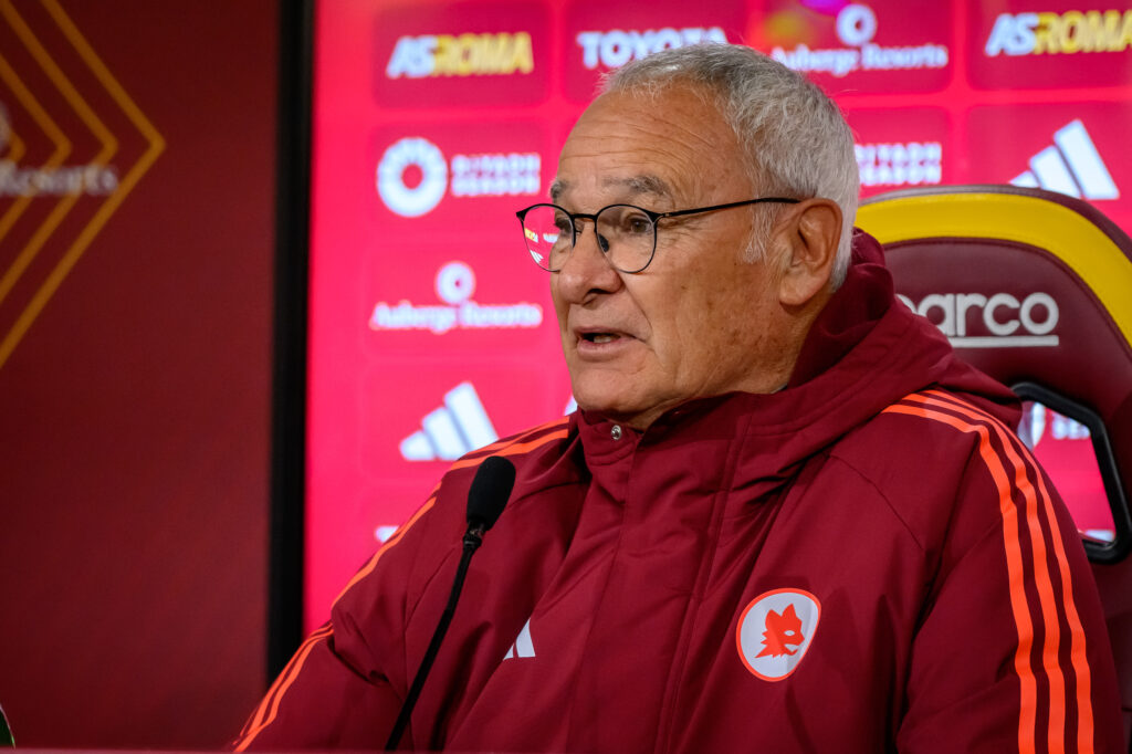 ranieri AS Roma Training Session &amp; Press Conference
