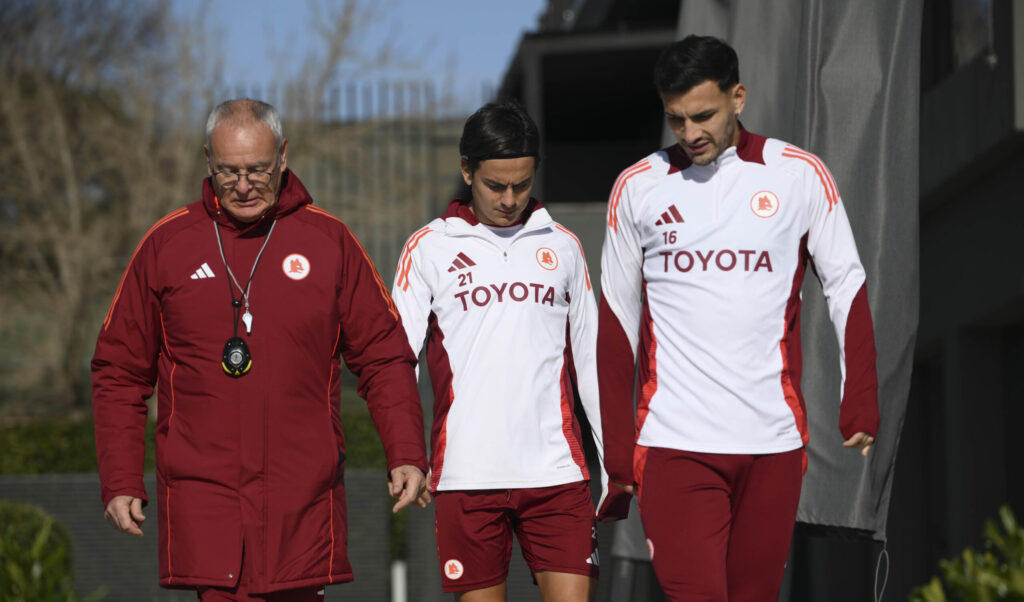Ranieri Paredes Dybala AS Roma Training Session UEFA Europa League 2024/25 League Phase MD8