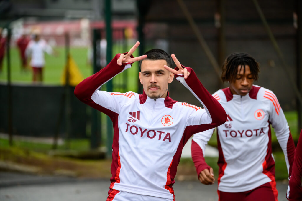 le fee AS Roma Training Session &amp; Press Conference