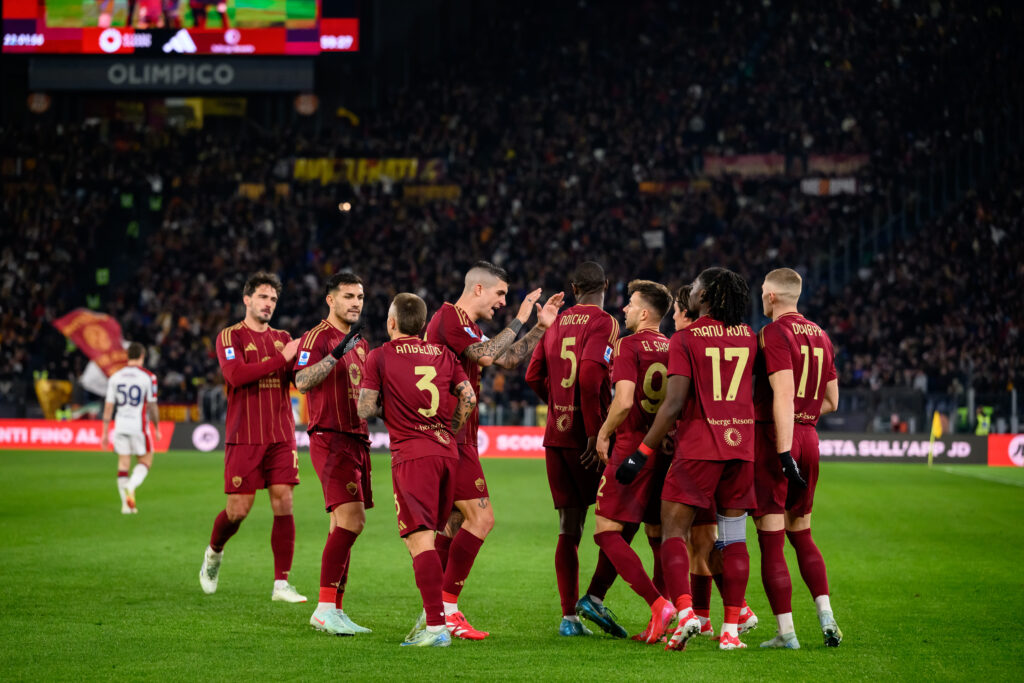 El Shaarawy Esultanza Squadra AS Roma v Genoa - Serie A