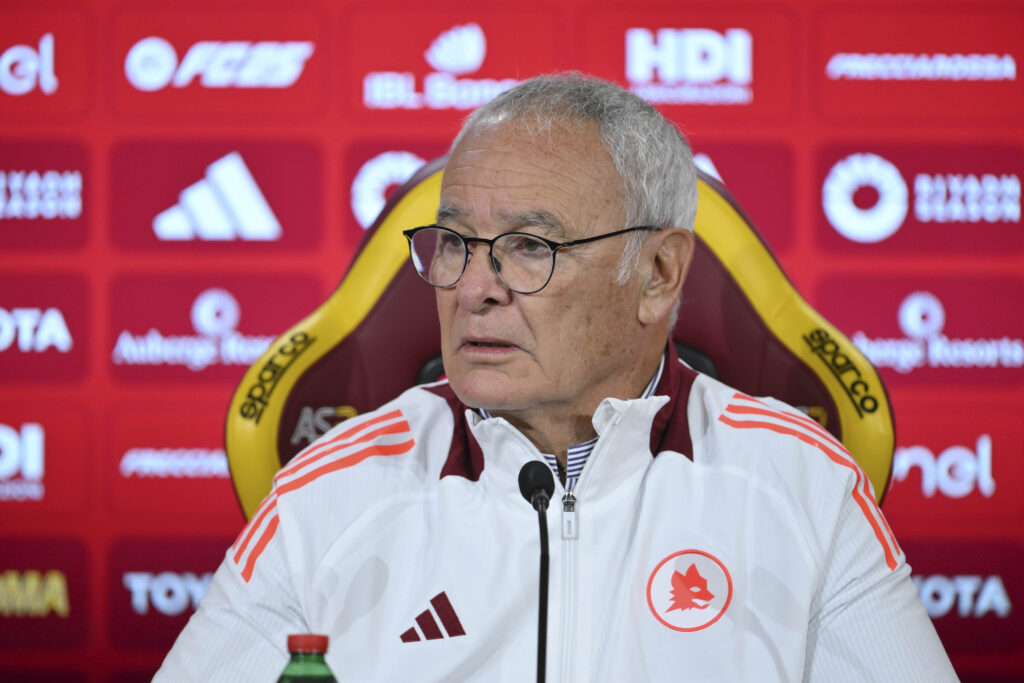 Ranieri AS Roma Training Session &amp; Press Conference