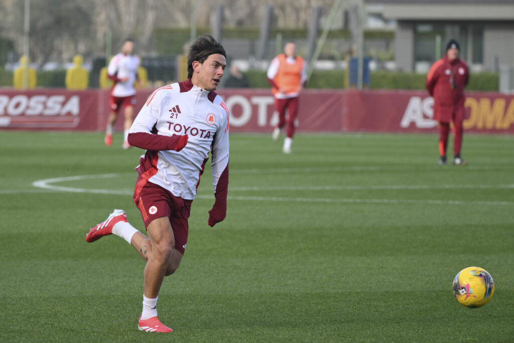 dybala AS Roma Training Session &amp; Press Conference