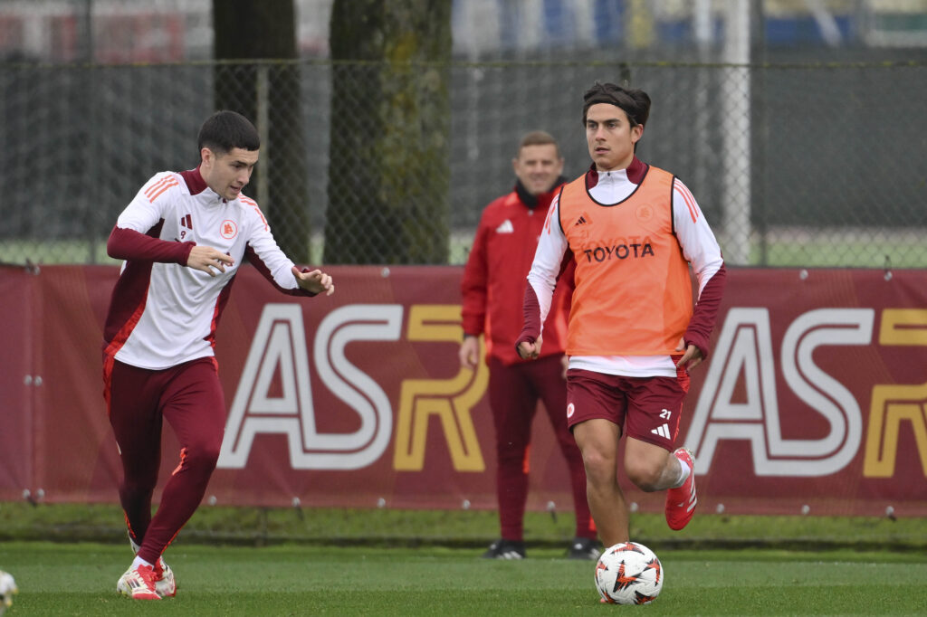 Dybala Soule AS Roma Training Session