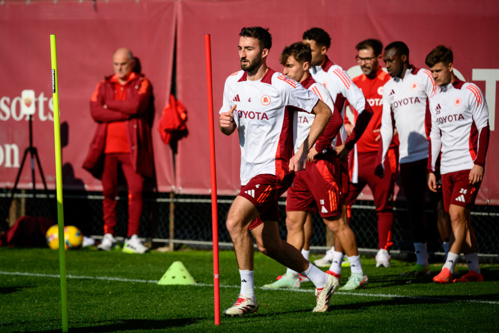 Cristante AS Roma Training Session