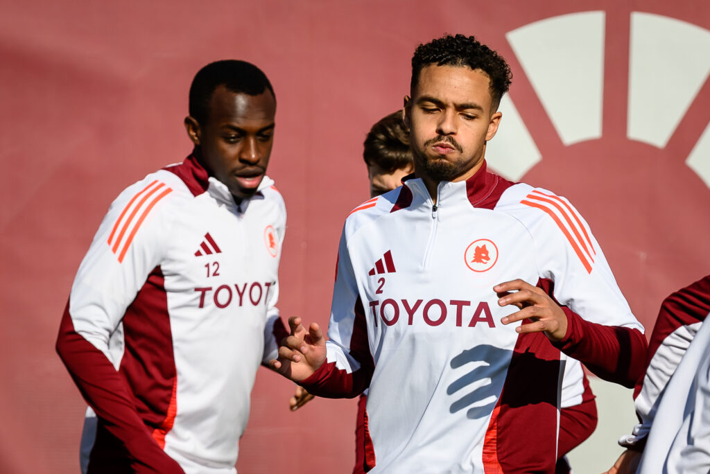 Rensch Saud AS Roma Training Session