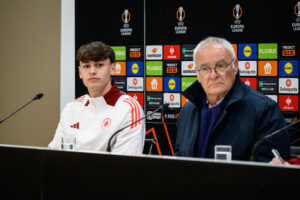 pisilli ranieri conferenza AS Roma Training Session And Press Conference - UEFA Europa League 2024/25 League Phase MD7