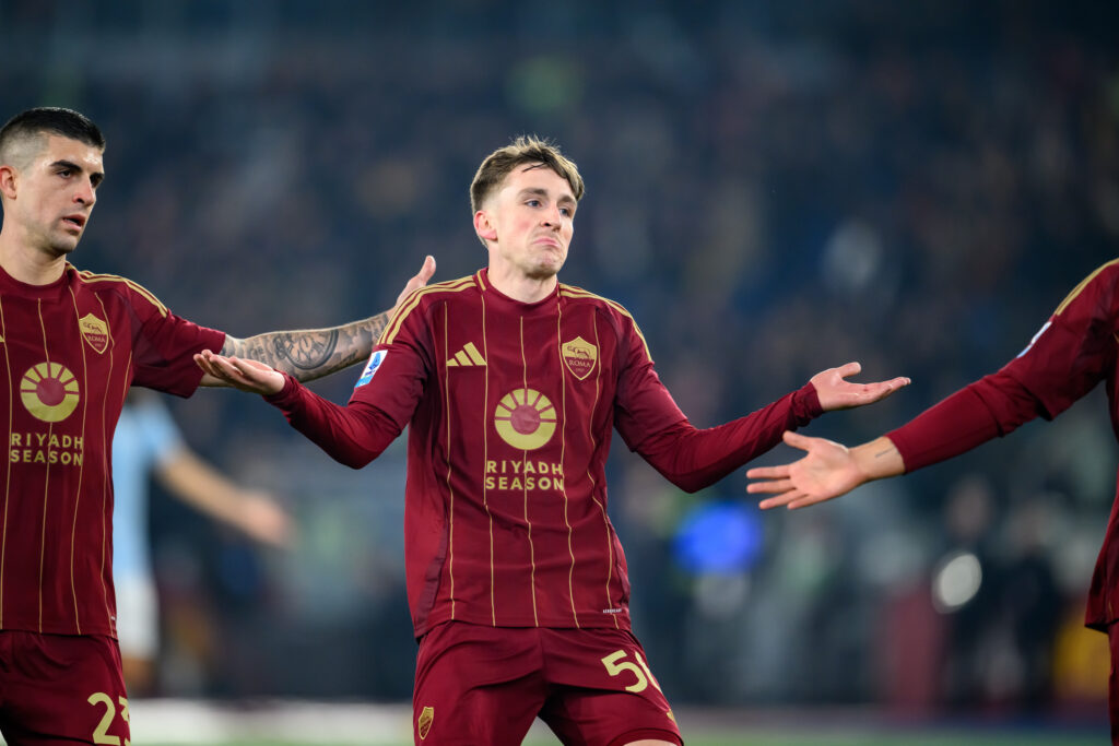 Saelemaekers Mancini AS Roma v SS Lazio - Serie A