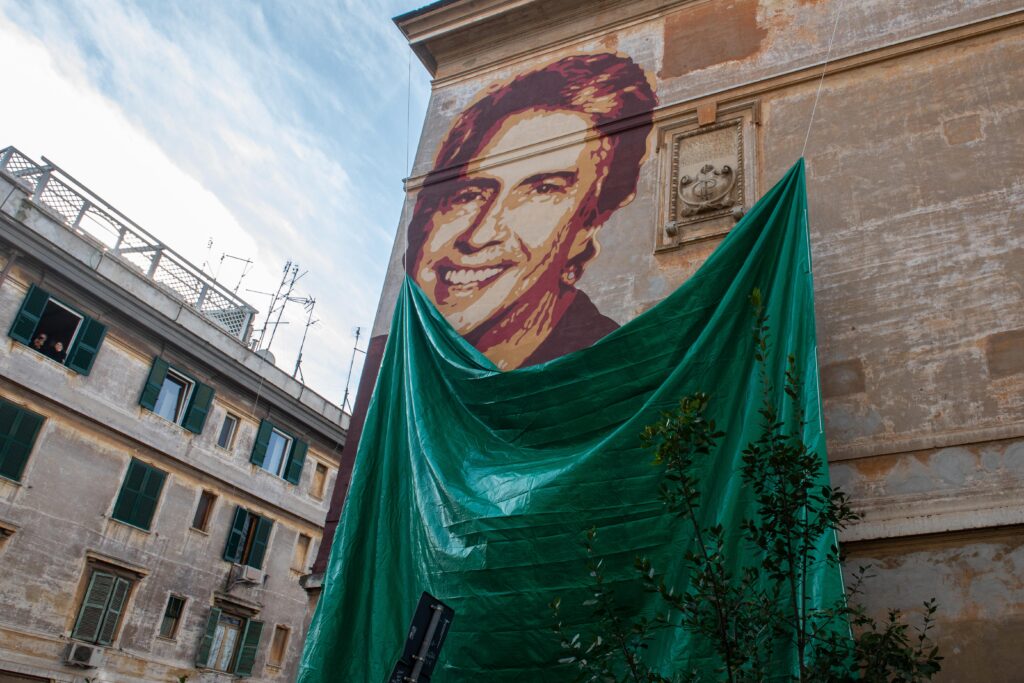 Fiorini AS Roma Unveil A Murales Dedicated To Singer Lando Fiorini