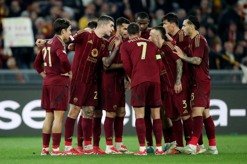 Pellegrini Dybala Mancini Roma porto