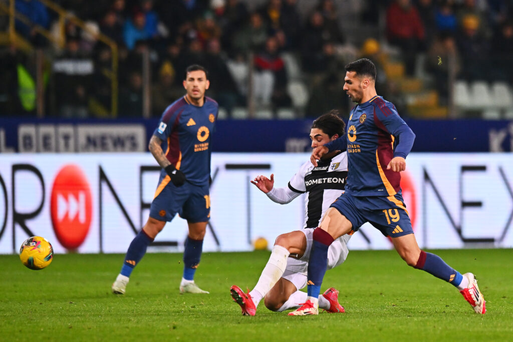 Celik Paredes Cancellieri Parma v AS Roma - Serie A