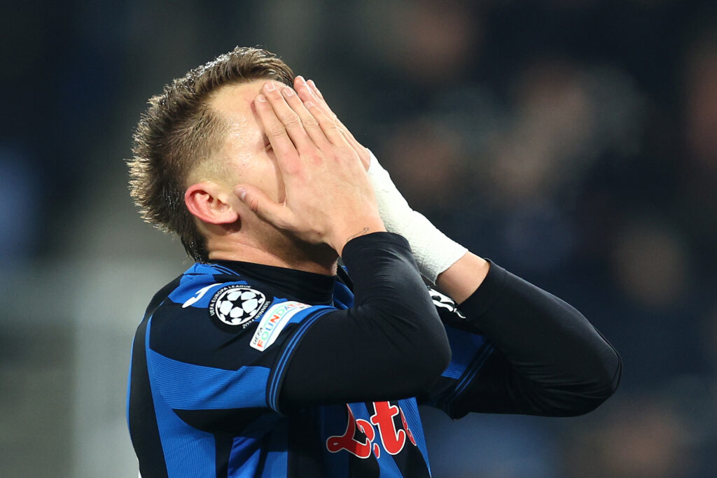 Retegui Atalanta BC v Club Brugge KV - UEFA Champions League 2024/25 League Knockout Play-off Second Leg