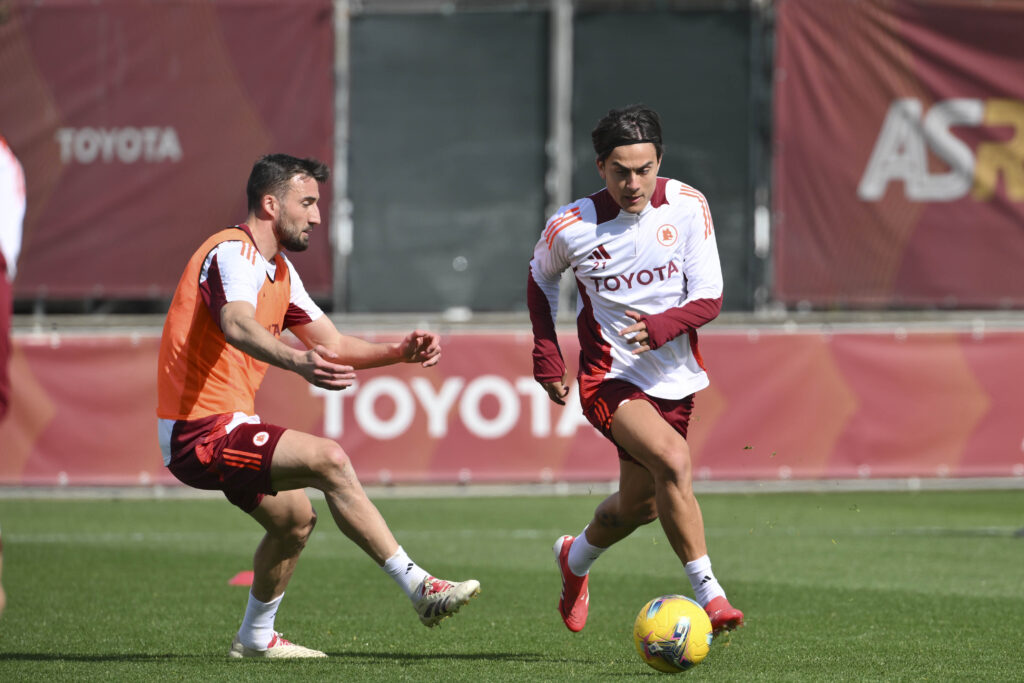 Dybala Cristante AS Roma Training Session