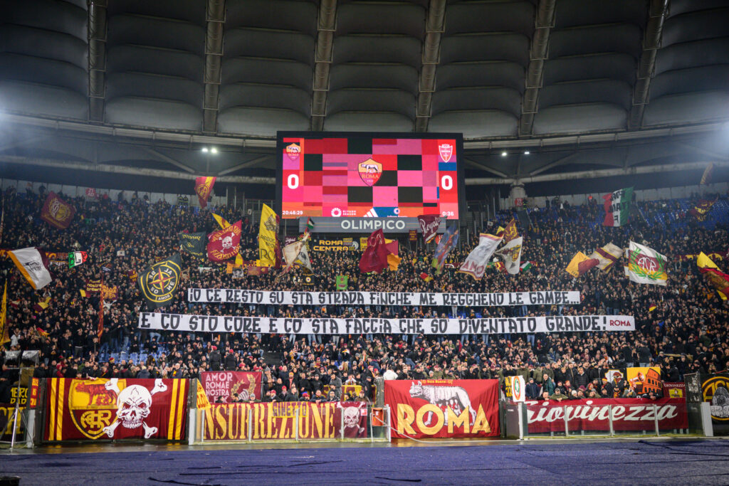 Striscione sud Roma Monza