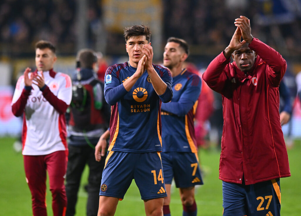 Ndicka Shomurodov Parma v AS Roma - Serie A