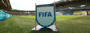 logo fifa Spain v Japan: Women's Football - Olympic Games Paris 2024: Day -1